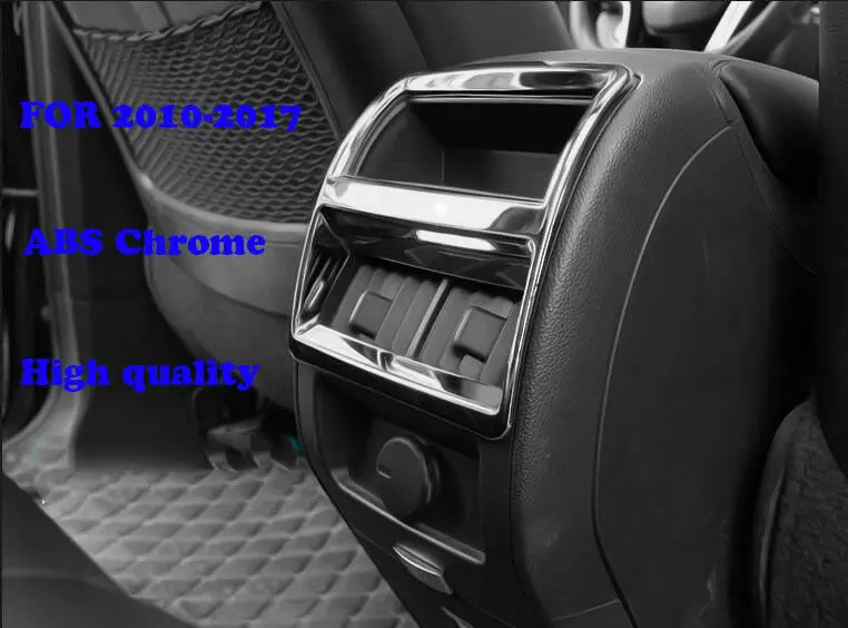 Для Cadillac SRX 2010 2011 2012 2013 Высококачественный Хромированный вентилятор заднего кондиционера декоративная рамка