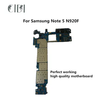 

CIDI Used Original Motherboard For Samsung Note 5 N920F Unlocked Mainboard Logic Board Tested Plate