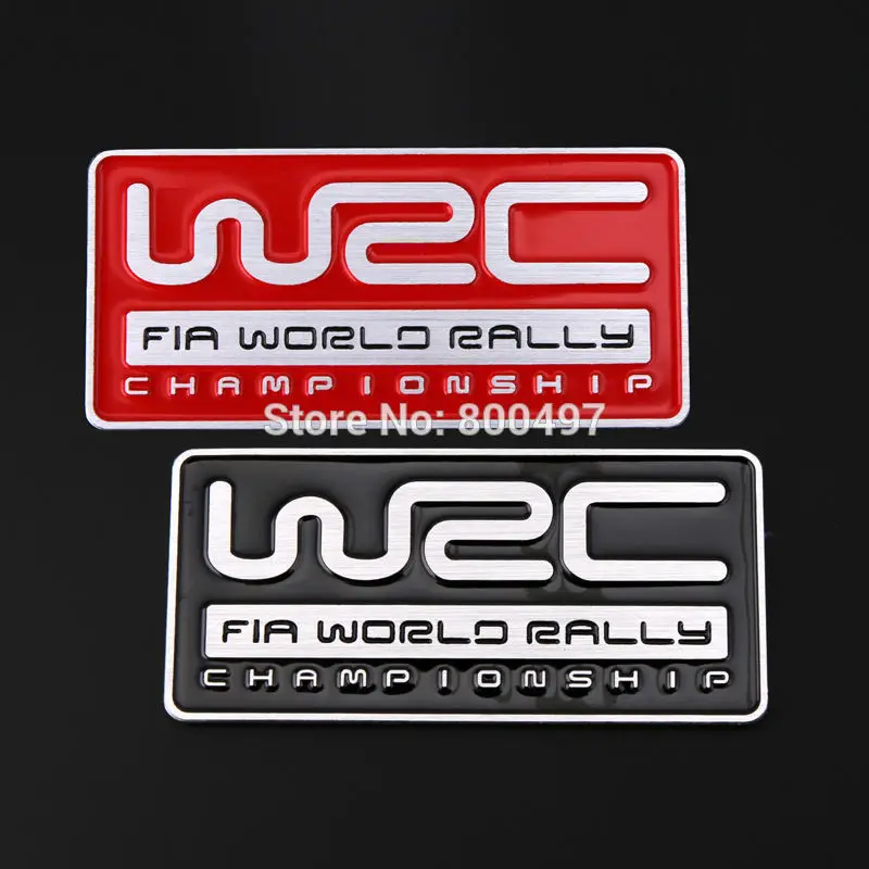 Новинка автомобильная 3D эмблема из алюминиевого сплава 10 шт. для WRC FIA чемпионата