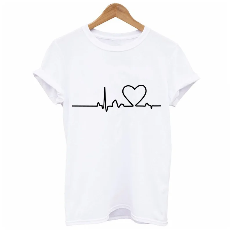 Women's Harajuku Heart Printed T-Shirt