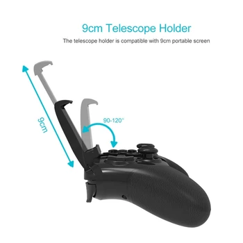 

ABKK-Wireless Smartphone Joystick Gamepad Android Controller Bluetooth Control for IOS and Android PC Smart TV with Support