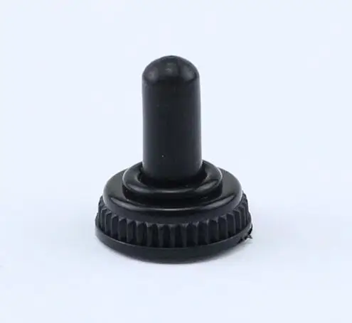 Waterproof cap 10 шт. миниатюрный тумблер двухполюсный двойной Throw DPDT(MTS202) ON-ON 120VAC 6A 1/4 дюймов монтажный MTS-202 - Цвет: Waterproof cap