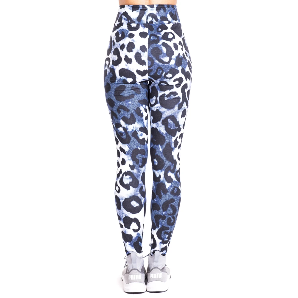 Leopard imitate Jeans Print Leggings Push Up Fashion Pants High Waist Workout Jogging For Women Athleisure Training Leggings