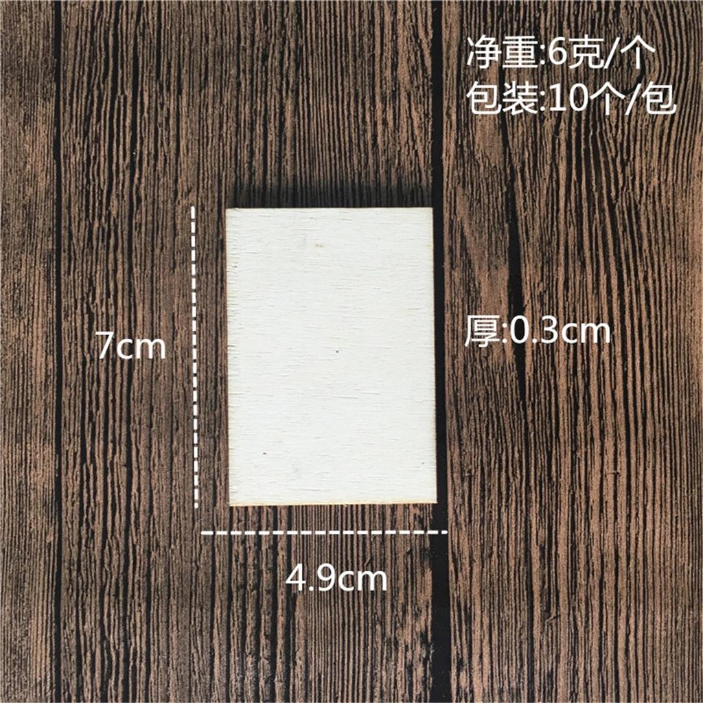20 Pack Wooden / Wood MDF Shapes Plaque Unfinished Coasters for DIY Pyrography Art
