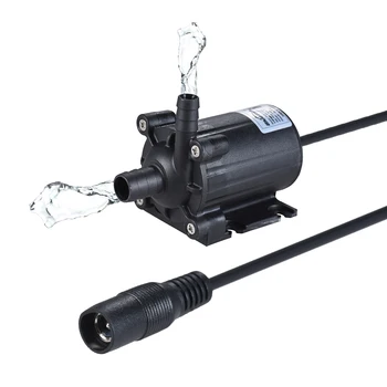 

New Dual-Outlet Aquarium Water Pump Ultra-quiet Aquarium Submersible Water Pump for Fish Tank Aquarium Fountain 450/600L/H DC 12