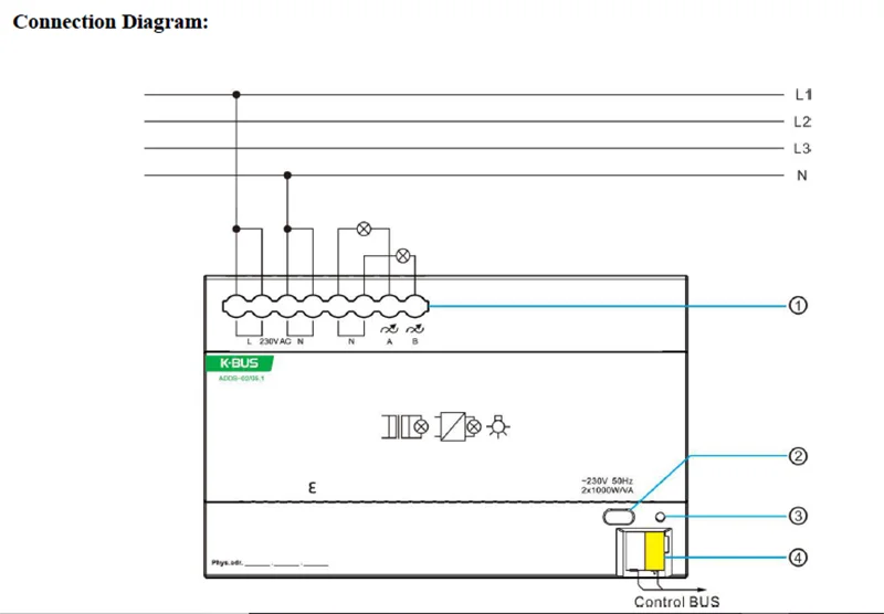 Производитель Guanzhou система автоматизации умного дома GVS KNX/EIB K-bus KNX 2 складки 5A Slave Dimmer