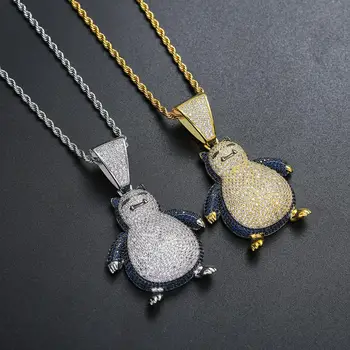

New Pokemon Carbie Pendant Micro Inlay Zircon Hip Hop Pendant
