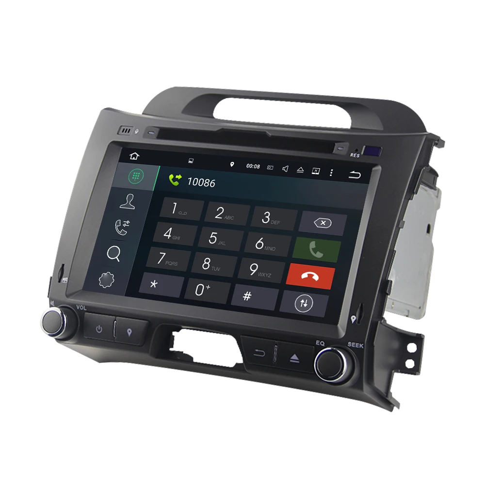 Eunavi 2 din Android 9,0 автомобильный dvd мультимедийный плеер для KIA sportage 2011 2012 2013 2din радио комплект с gps-навигатором