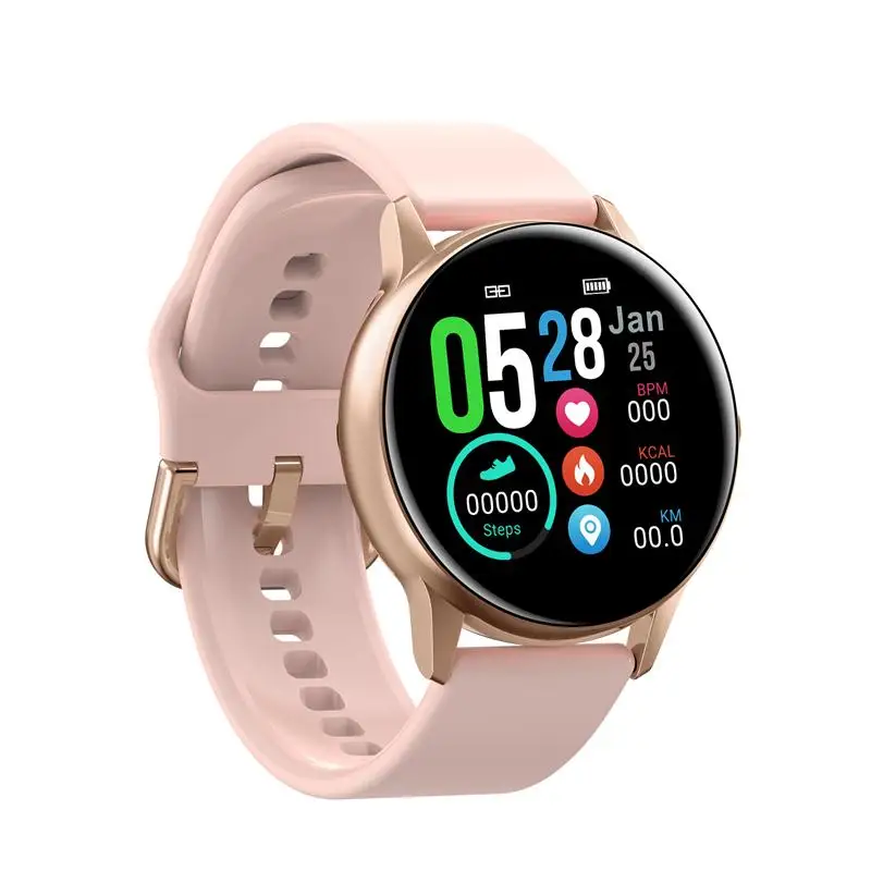 696 DT88 Смарт-часы женские 1,22 дюймов цветной экран женское устройство монитор сердечного ритма спортивные умные часы водонепроницаемые носимые - Цвет: Pink