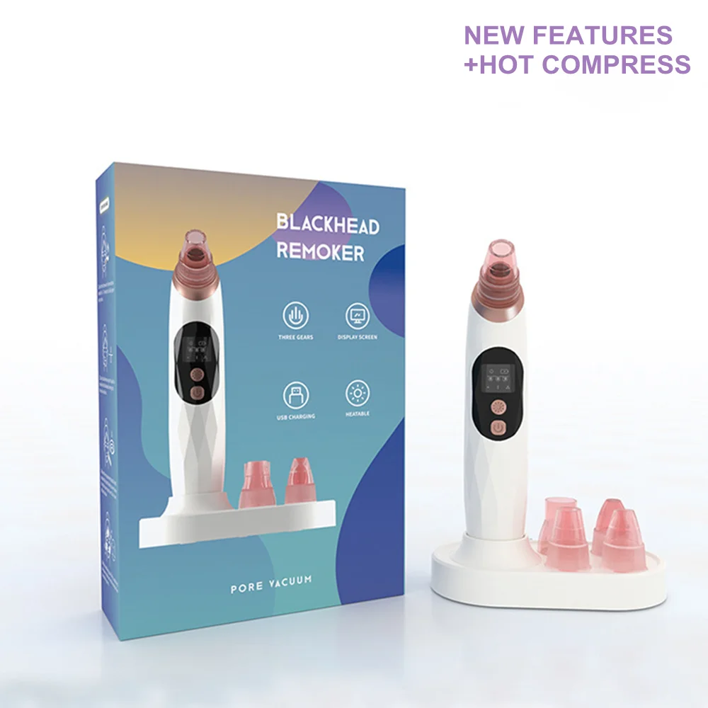 Инновационные бытовой горячий компресс всасывания Черноголовых инструмент зарядка через USB угрей Красота