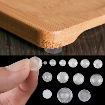 

50/64/100 Pcs Silicone Buffer Pads Door Stopper Self-adhesive Bumper Rubber Prevent Noisy Collision Cushion Furniture Protection