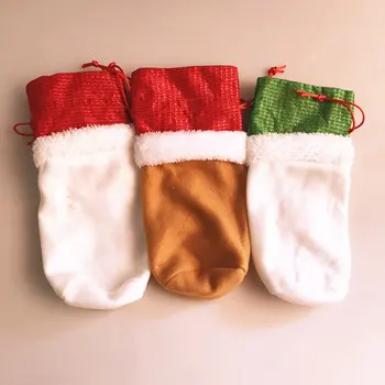 

Universal Christmas Wine Bottle Cover Christmas Decorations For Home Christmas Stocking Gift Navidad New Year's Decor 2021