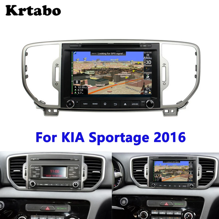 Krtabo автомобильный Радио Android мультимедийный плеер магнитофон автомобильный DVD gps навигация стерео для KIA Sportage