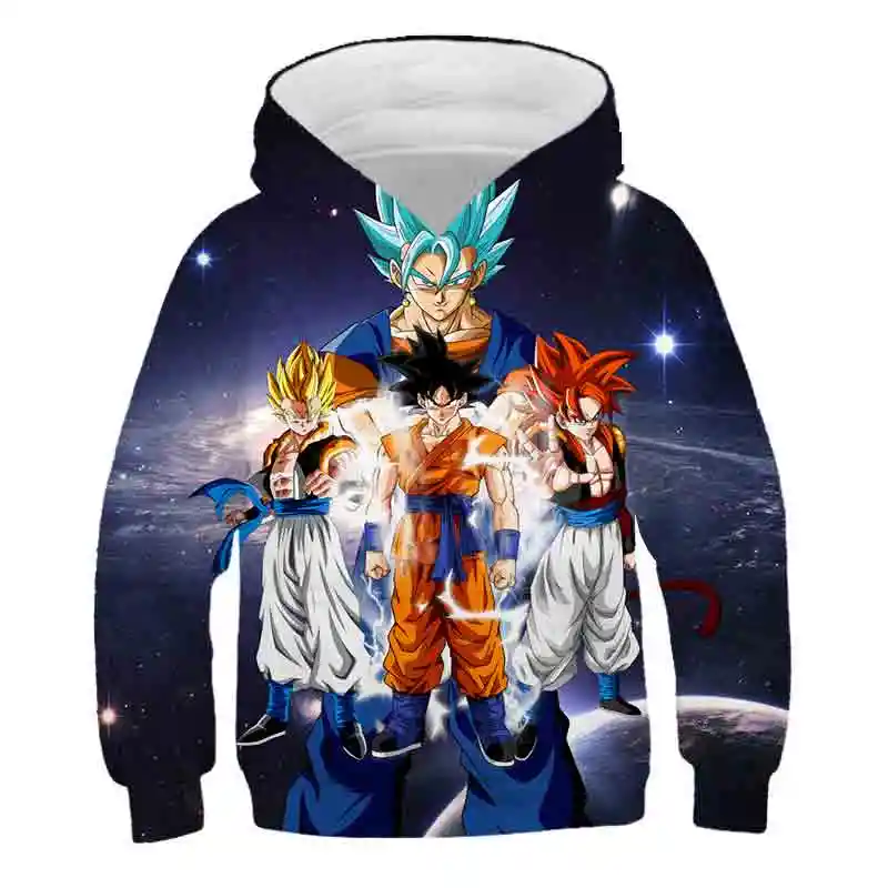 ドラゴンボールzパーカーアニメ少女と少年付きジャージ 3dプルオーバーボーイスポーツウェア松坂おかしい漫画の子供のセーター Aliexpress