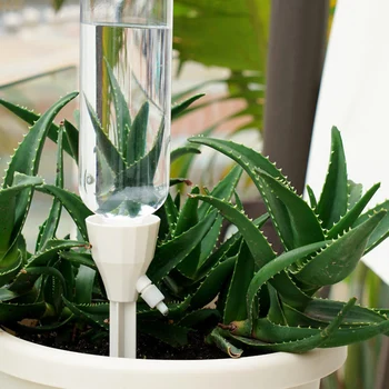 

3/6 Pcs Plant Self Watering Spikes Devices Automatic Waterer Adjustable Drip Irrigation System JS23