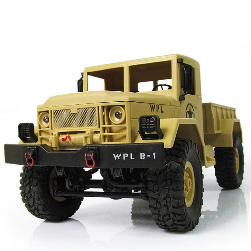 WPL B-14 Радиоуправляемый грузовик с дистанционным управлением 4 колеса восхождения внедорожник игрушка 2,4 г армейские игрушки Форма автомобиля с головным освещением DIY KIT