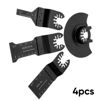 

4*Oscillating Multi Tool Saw Blades Carbon Steel Cutter Universal Tool Accessory