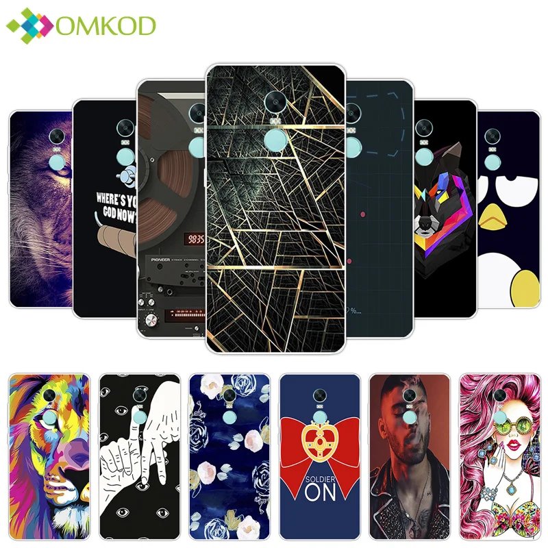 5.5 inch Phone Case For Xiaomi Redmi Note4x Wallpapers Back Cover for Note 4X Xiomi Note4X Silicone | Мобильные телефоны и