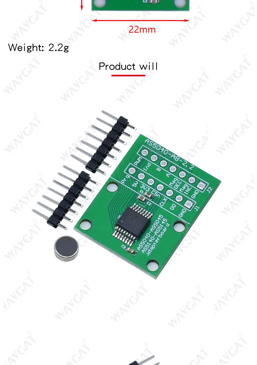 programável módulo sensor de codificador rotativo magnético sem contato substitui codificador óptico para arduino