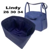 For lindy 26 30 34 Insert Bags Organizer Makeup Handbag Organize Inner Purse Portable base shaper Premium nylon (Handmade） 1