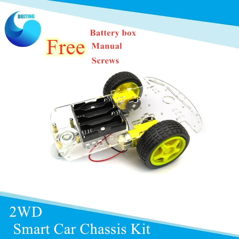 Chassis Kit 2WD Smart Tracking Roboter DIY Kit Für Arduino Praktisch Langlebig 