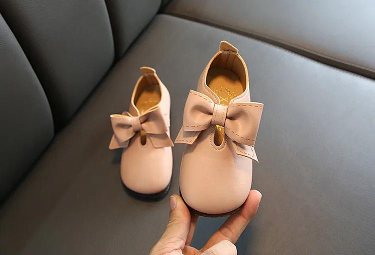 Fashion Bow Baby Kids Shoes Princess Little Girls Shoes Children Children Dress Toddler Leather Shoes 1 2 3 4 5 6 Year Old
