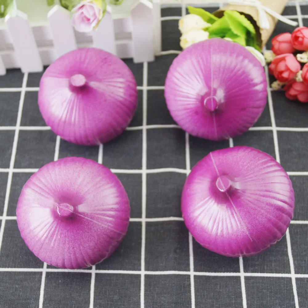 Vegetable Ornaments 5pcs High imitation artificial Fake onion model plastic fake simulated onion vegetable