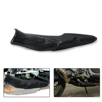 

Motorcycle Exhaust System Middle Link Pipe Carbon Fiber Heat Shield Cover Guard Anti-Scalding Shell For Kawasaki Z900 2017-2019