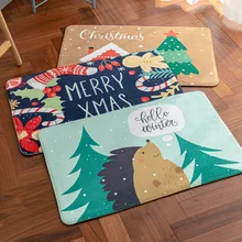 Рождественский Коврик для двери, гостиной, прихожей, крыльца, коврик, мультяшный коврик для спальни, ванной