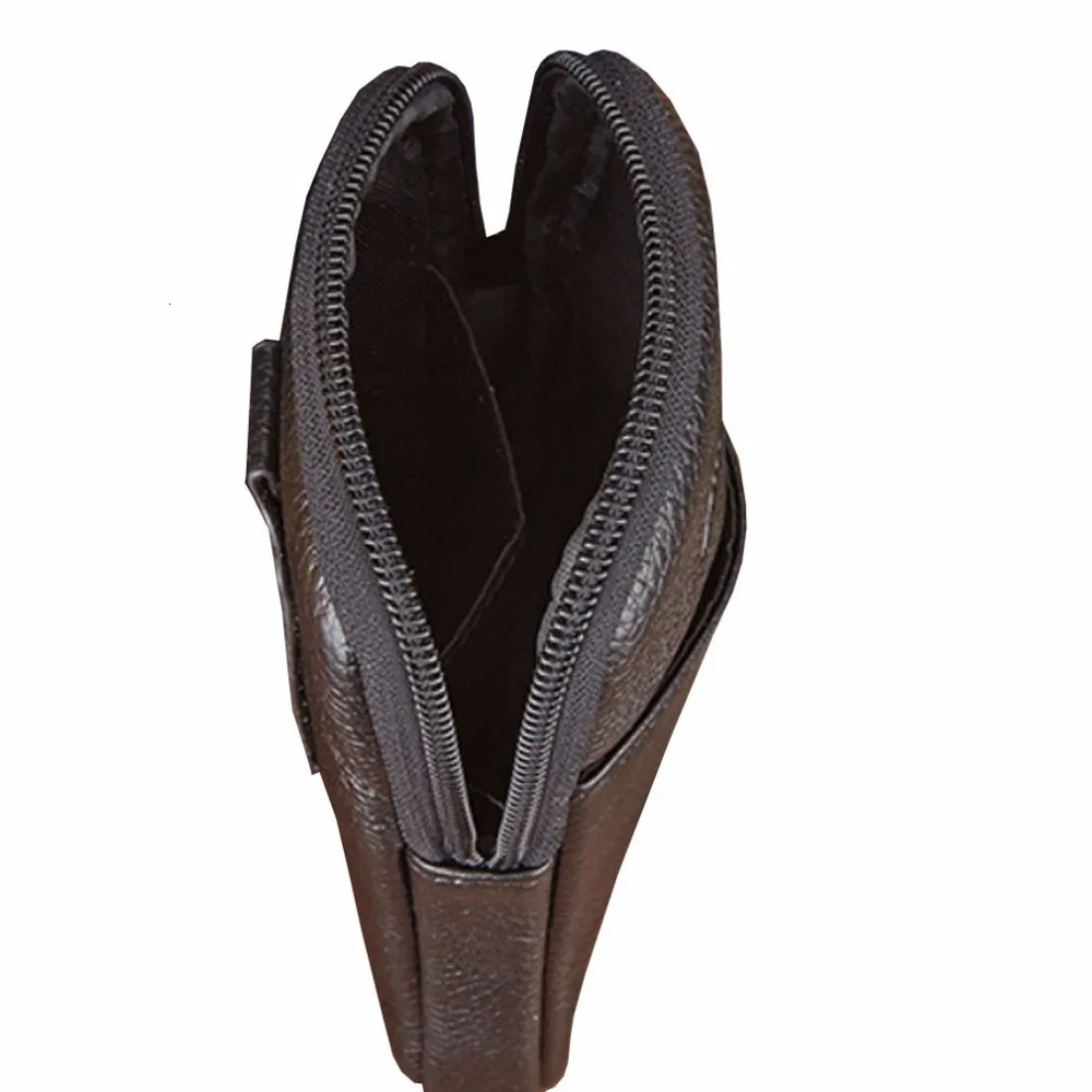 Мужская кожаная крокодиловая зернистая винтажная клетка/кожух, чехол для мобильного телефона, кожаный набедренный пояс, поясная сумка