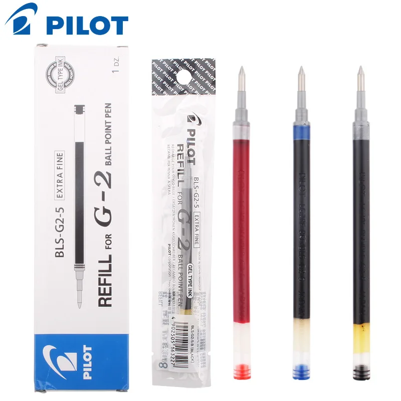 3pcs/Lot Pilot BLS-G2 Dr. Grip Gel Refill 0.38 0.5 0.7mm Refill G-2 Gel Refill School Stationery Pilot Gel Pen Refill
