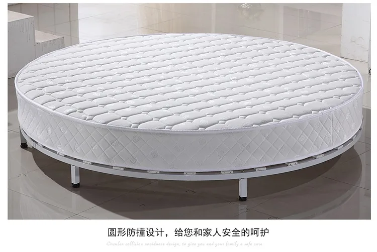 Умный каркас кровати camas набор мебели для спальни мебель кровать двуспальная горит кровати سرير светодиодный светильник круглый натуральная кожа кровать+ матрас