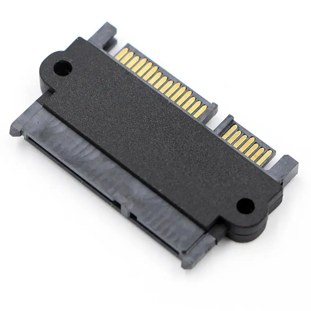 

Переходник для жесткого диска SFF-8482 SAS 22 Pin/7 + 15 Pin SATA Male, угол 90 градусов