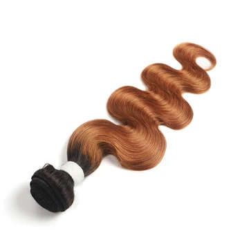Brazilian Body Wave Bundles With Closure 1B 27 30 Ombre Blonde Brown Human Hair Weave Bundles With Closure Non-Remy Hair SOKU 5