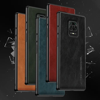 

Genuine Oil Wax Leather Phone Case for Redmi Note 9 Pro 9S Note 8 Pro 8T 7 6 5 Cover For Xiaomi Poco F2 Pro Mi 10 9 9T Pro A3 A2