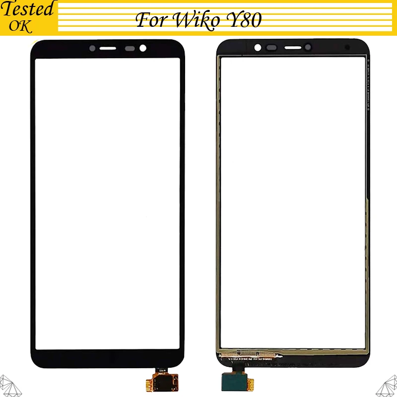 

5.99 inch For Wiko Y80 Touch Screen Tested OK Screen Digitizer Mobile Touch Panel Sensor Accessories For Wiko Y 80 TouchScreen