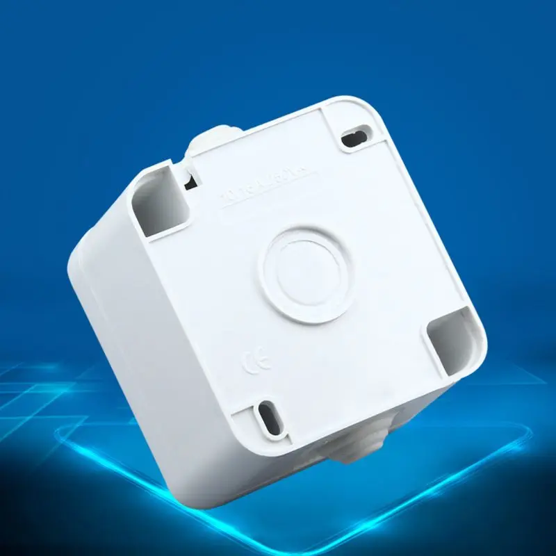 16A 250V EU socket Europese 2P+ E anti-splash stopcontact wit socket met cover