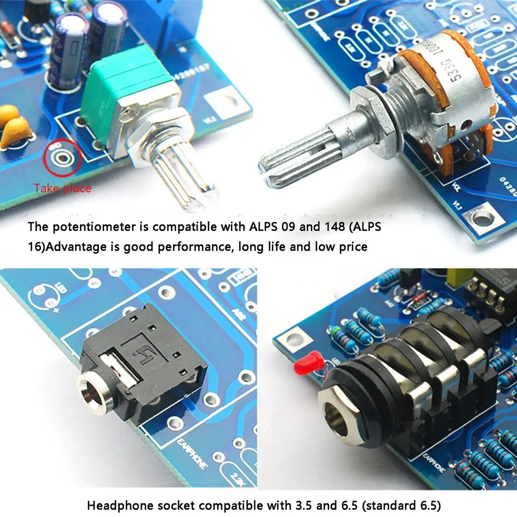 Hifi усилитель для наушников, комплект, SOLO, усилитель для наушников, diy комплекты, двойной NE5534, английский, SOLO, обновленная версия
