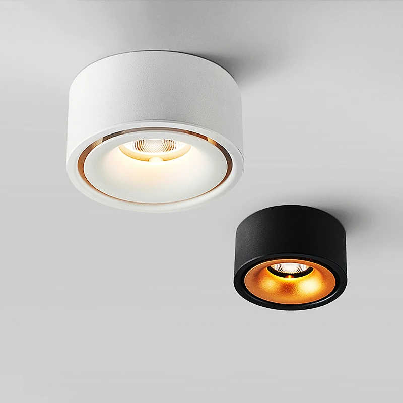 

Ultra-Thin Round Surface Mounted COB LED Downlights 7W/10W/12W LED Ceiling Spot Lights AC110~240V LED Background Lamps Lighting