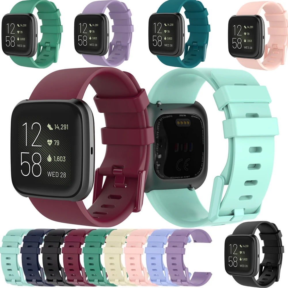 

For Fitbit Versa Lite Smart Watch Band Replacement Bracelet For Fitbit Versa 2 Soft Silicone Strap Sport Wristband Accessories