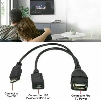 

2020 New 2 Pack Usb Port Terminal Adapter Otg Cable Tv Fire Stick 3 2nd Gen Or For Fire B1O3