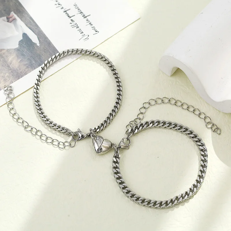 Magnetic Heart Couple Bracelets