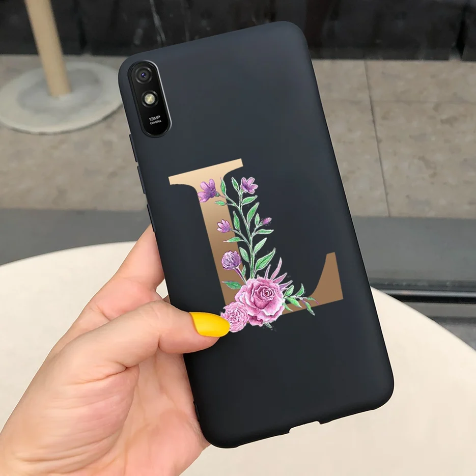 Cute Letters Silicone Soft TPU Phone Case - Durable Back Protector Shell
