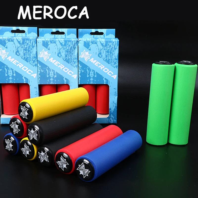 Ручки для руля велосипеда MEROCA MTB 2 шт. силиконовые ручки 130 мм + заглушки