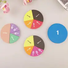 

1 Set Fractions Instrument Demonstrator Math Teaching Educational Shape Math Round Tool Toy Tool Learning Montessori Studen L5R8