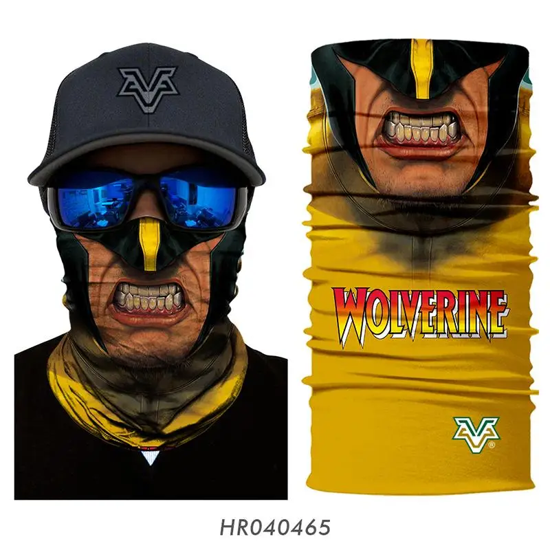 

3D Seamless Bandana Skull Neck Buffs Motorcycle Cycling Marvel Face Mask The Avengers 4 UV Headband Hiking Scarves Face Shield