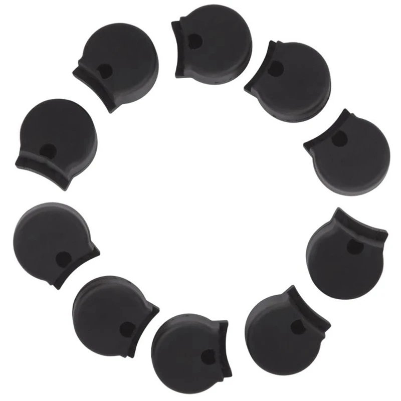 

10Pcs Comfortable Rubber Clarinet Thumb Rest Cushion Protector, Black