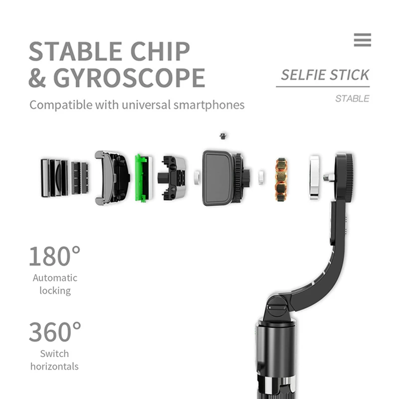 Ручной карданный стабилизатор для IOS Android держатель смартфона селфи палка