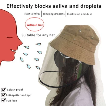 

Anti Pollution antivirus face masks Removable Protective Cap Reusable Masks Anti-fog Hat Prevent Virus Isolation Mask Sun Hat