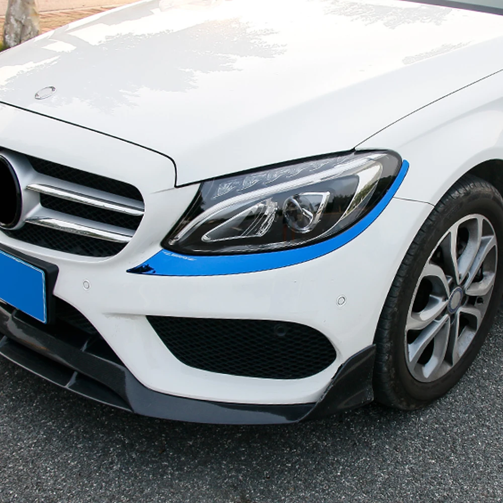 Gelinsi для Mercedes Benz C Class W205- Автомобильная фара хромированная крышка защитная накладка рамка наклейка внешние аксессуары
